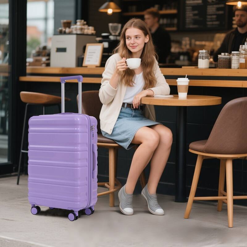 20IN 24IN 28IN 3 pcs/set in ABS Spinner Wheel Luggage, Matching Color, With Combination Lock