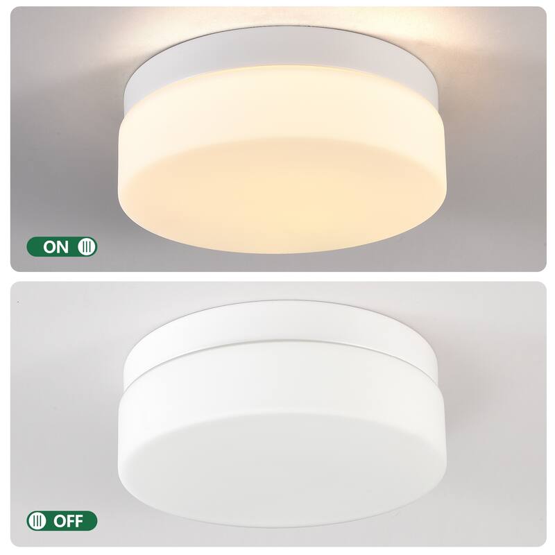 LED Flush Mount Ceiling Light Fixture, Modern Ceiling Lamp 24W 12 Inch Closet Round Surface for Bathroom Laundry Bedroom