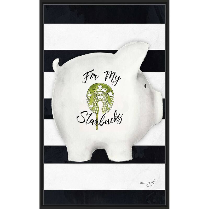 "For My Coffee" by Jodi Print on Floating Canvas