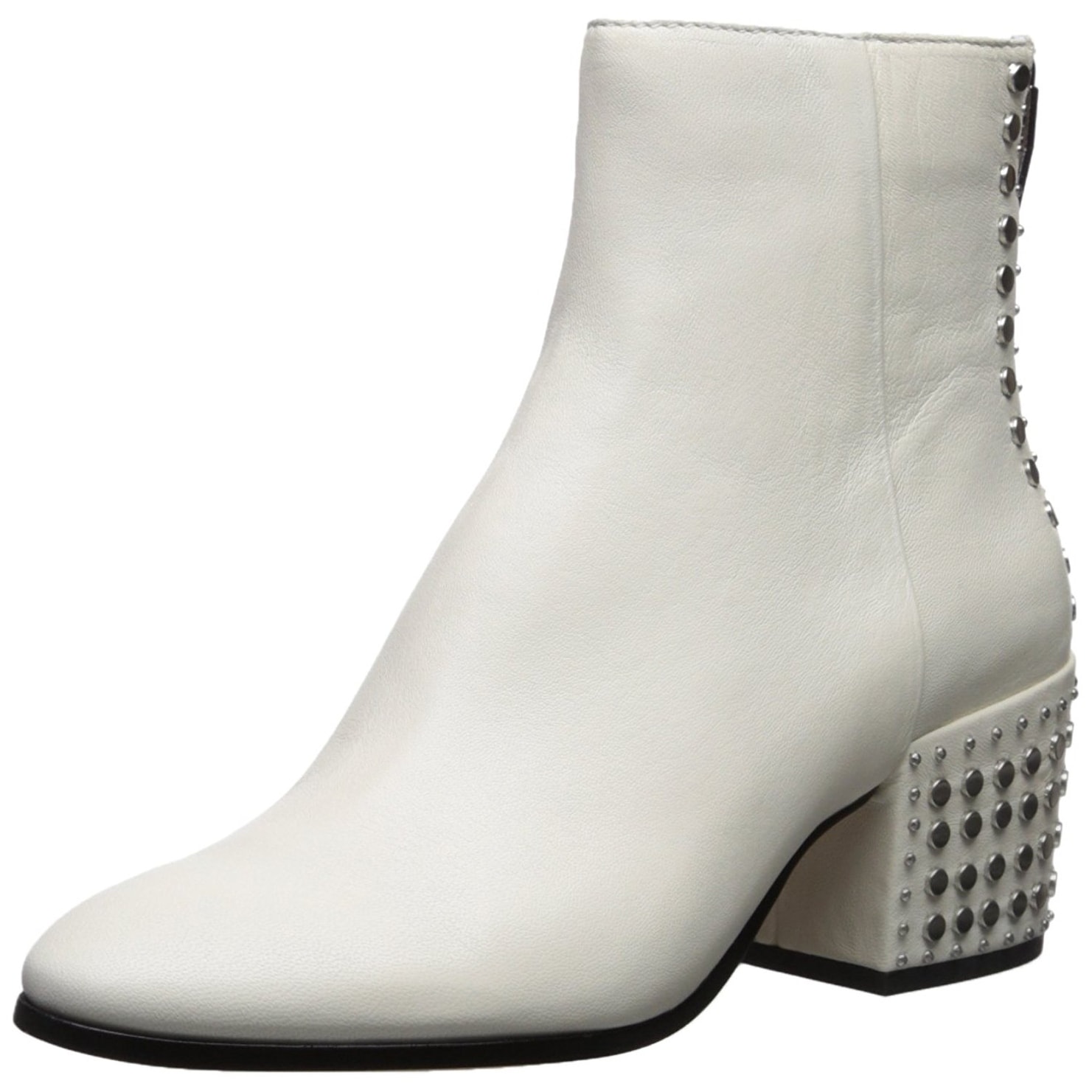 dolce vita white studded booties