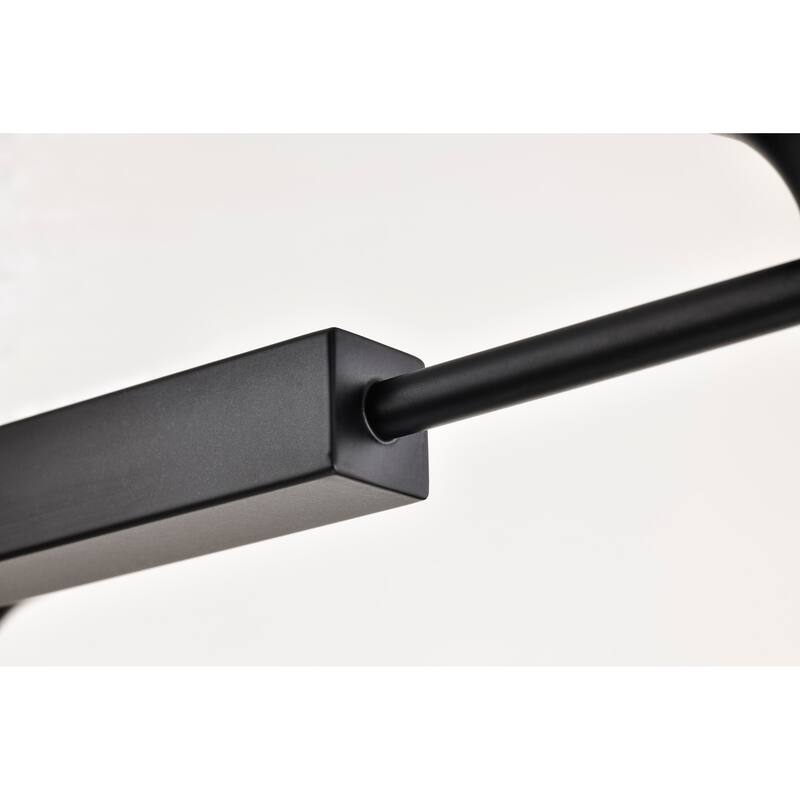 Solara 6 Light Island Pendant Matte Black Finish Frosted Ribbed Glass - Matte Black