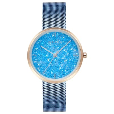 Obaku Women's Glimmer Bue Dial Watch - V289LHVMMA - 6 (36)