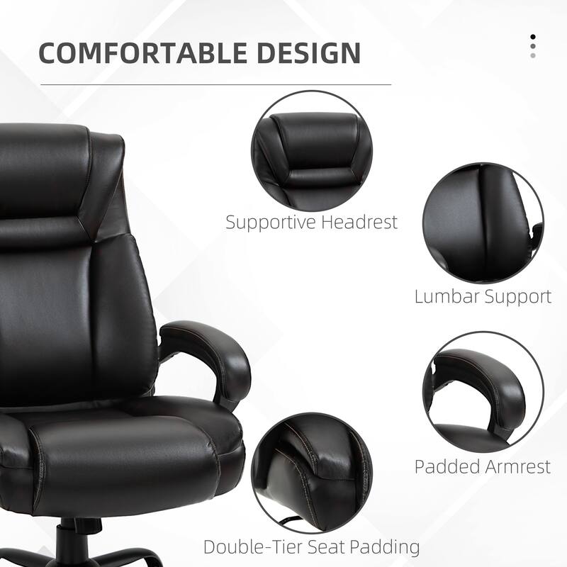 Vintage Adjustable Height Executive Chair Task Chair, Drafting Chair Computer Chair with Padded Armrests