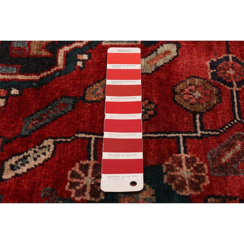 ECARPETGALLERY Hand-knotted Andelz Red Wool Rug - 3'11 x 7'3