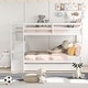 preview thumbnail 14 of 25, Costway Twin Over Twin Bunk Bed with Trundle Stairway and Storage - 39'' x 75''