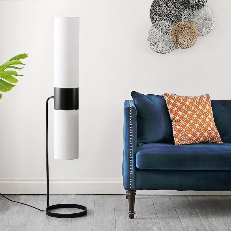 SAFAVIEH Lighting Elinore 55-inch Floor Lamp - 13Wx12Dx55H - Matte Black