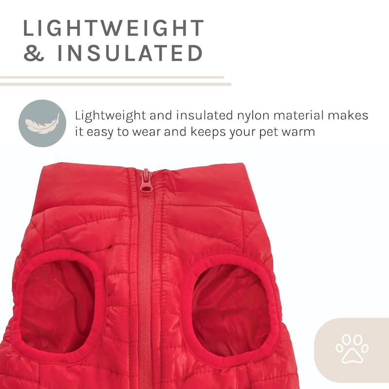 Monty Puffer Jacket In Red / Size :Medium - Medium