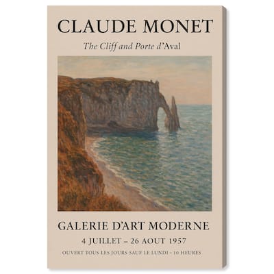 Monet's Seascape Canvas by Art Remedy, Gallery Wrapped