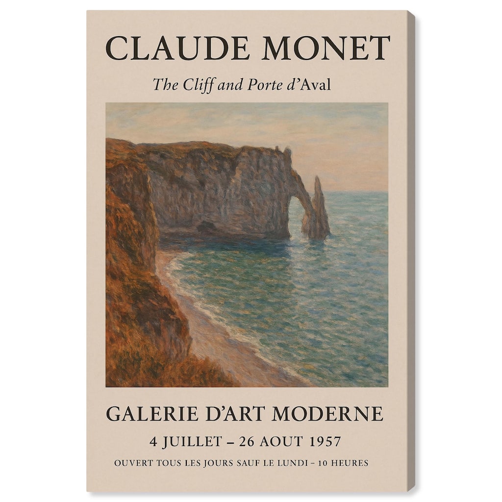 Monet's Seascape Canvas by Art Remedy, Gallery Wrapped