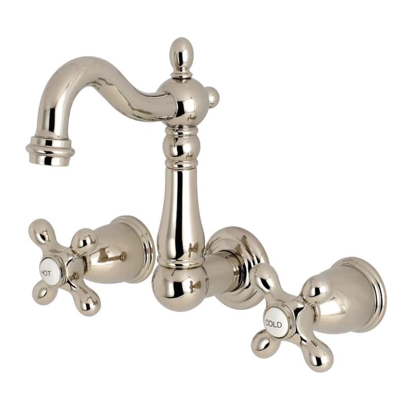 Kingston Brass Heritage 1.2 GPM Wall Mounted Bathroom Faucet with