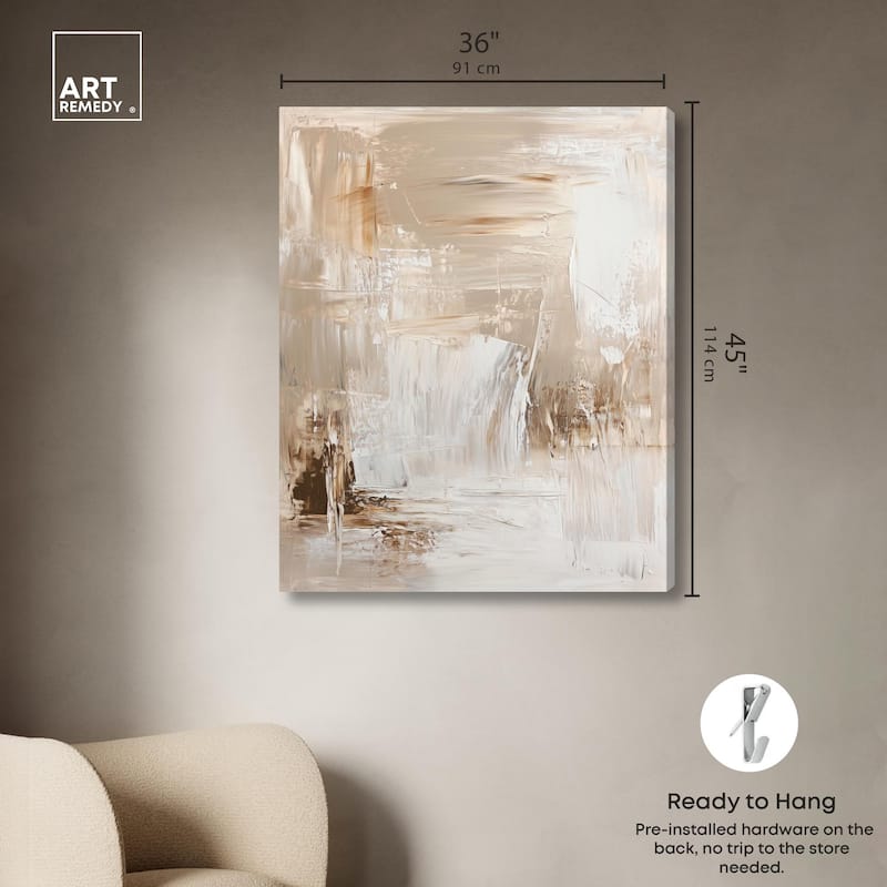 Latte Layers II Canvas by Art Remedy, Gallery Wrapped