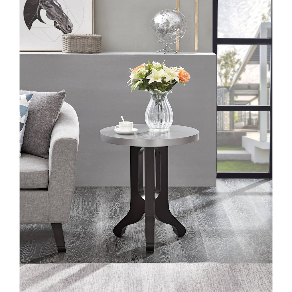 Vintage Farmhouse Style End Table for Small Spaces with 3 Legs - Overstock  - 40550701, image size:1024x1024