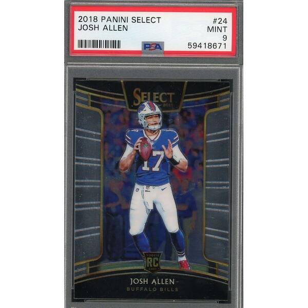 Josh Allen 2018 Panini Select Football Rookie Card #24 Graded PSA 9 - Black  - 8'6" x 11'6" - Bed Bath & Beyond - 40997752