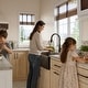 preview thumbnail 12 of 17, Karran Farmhouse/Apron-Front Quartz Double Bowl Kitchen Sink Kit