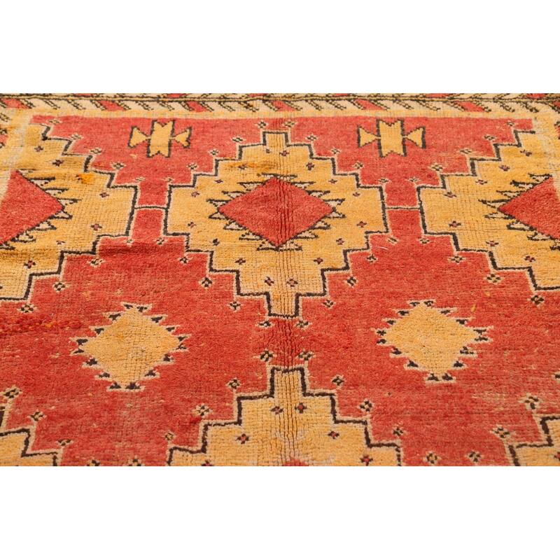 Stunning Tribal Moroccan Oriental Area Rug Wool Hand-knotted - 5'5" x 11'5"