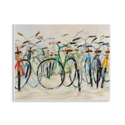 Stupell Group of Bicycles Wall Plaque Art Design By Dusza