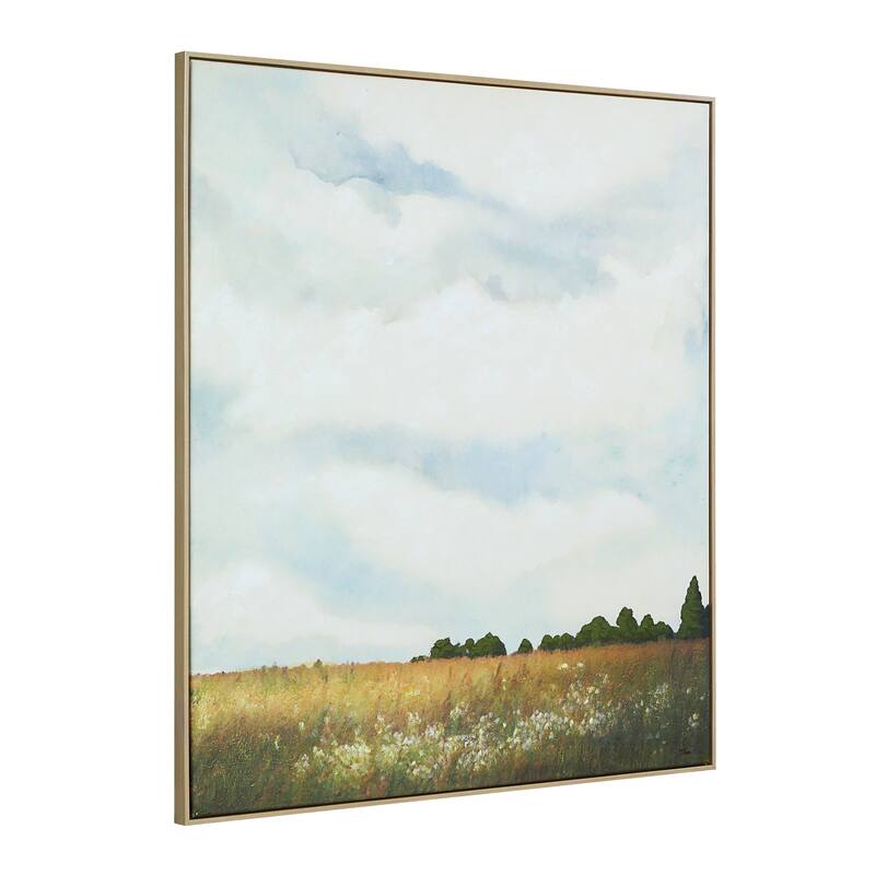 Lasso 45" H x 40" W Canvas Art, Blue