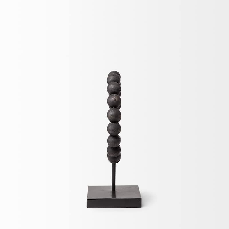 Black Beaded Sculpture
