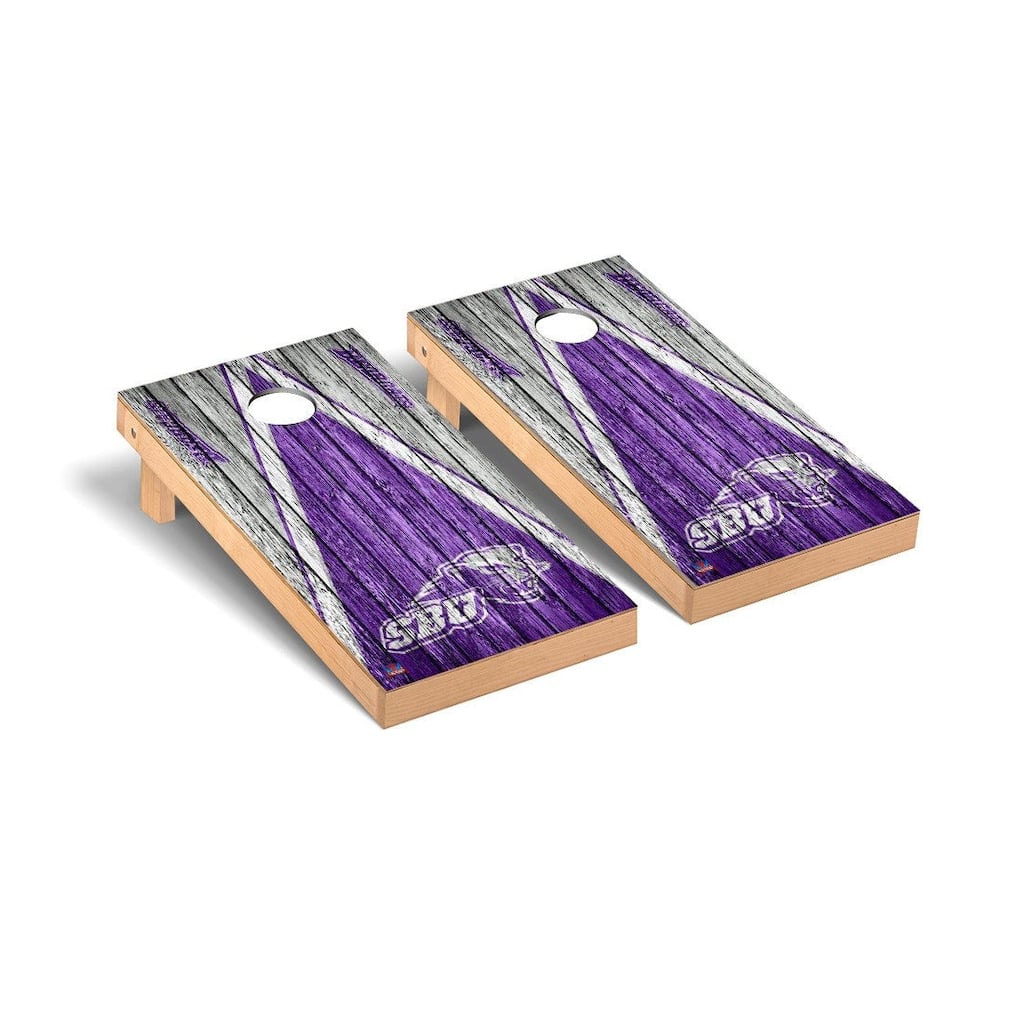 Southwest Baptist Bearcats Weathered Cornhole Board Set