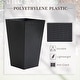 preview thumbnail 3 of 17, Outsunny Set of 3 Tall Planters, Outdoor & Indoor Flower Pot Set for Front Door, Entryway, Patio and Deck
