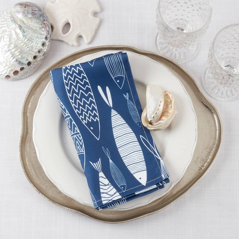 Fish Table Napkins (Set of 4) - 20"x20"
