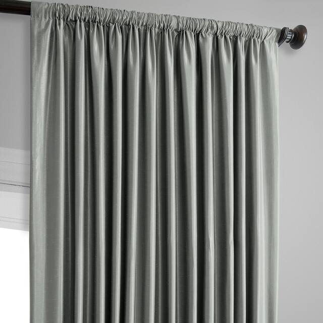 Exclusive Fabrics Blackout Extrawide Faux Dupioni Curtain (1 Panel)