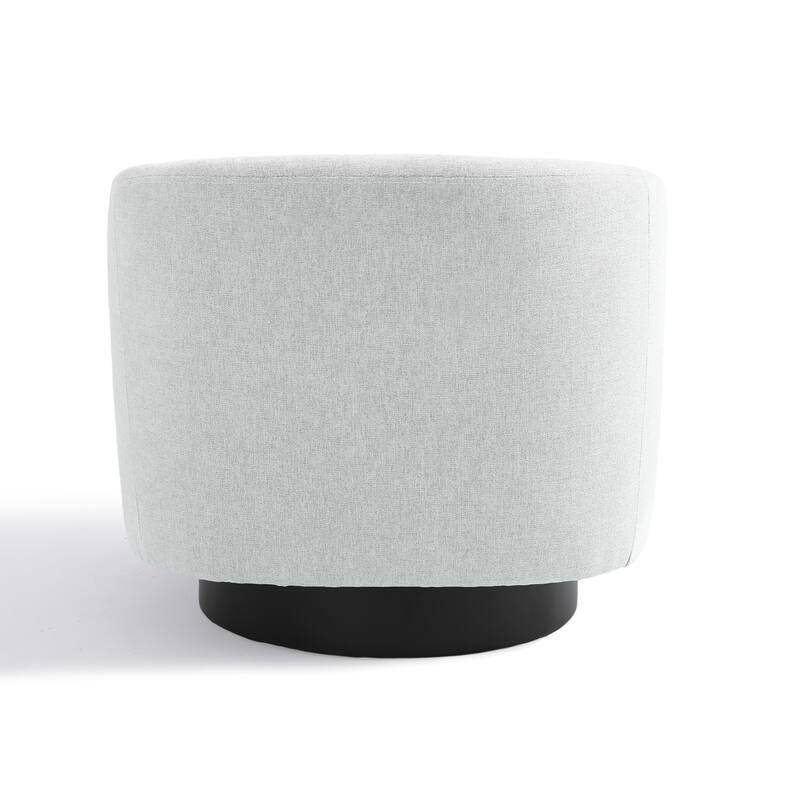 2 Set Modern Soft Upholstered Chenille Swivel Barrel Chair