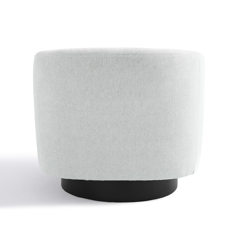 Modern Round Swivel Accent Chair Set of 2 Barrel Chair for Living Room