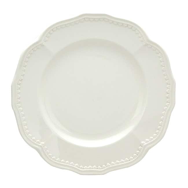 Red Vanilla Classic White Salad Plates (Set of 4)