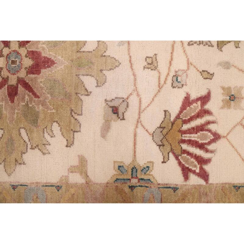 ECARPETGALLERY Hand-knotted Jules Serapi Ivory Wool Rug - 10'0 x 13'10