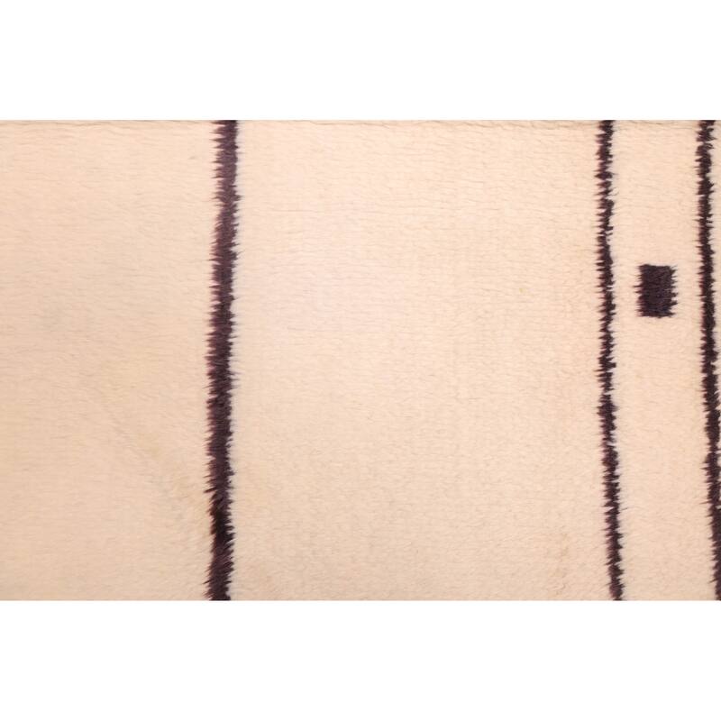 ECARPETGALLERY Hand-knotted Pak Finest Marrakesh Cream Wool Rug - 6'11 x 9'8