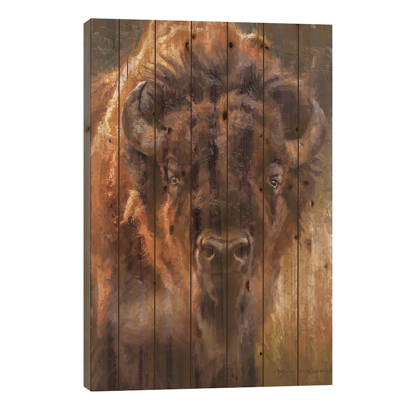 Stonewall Print On Wood by Mark McKenna - Multi-Color - 40x26x1.5