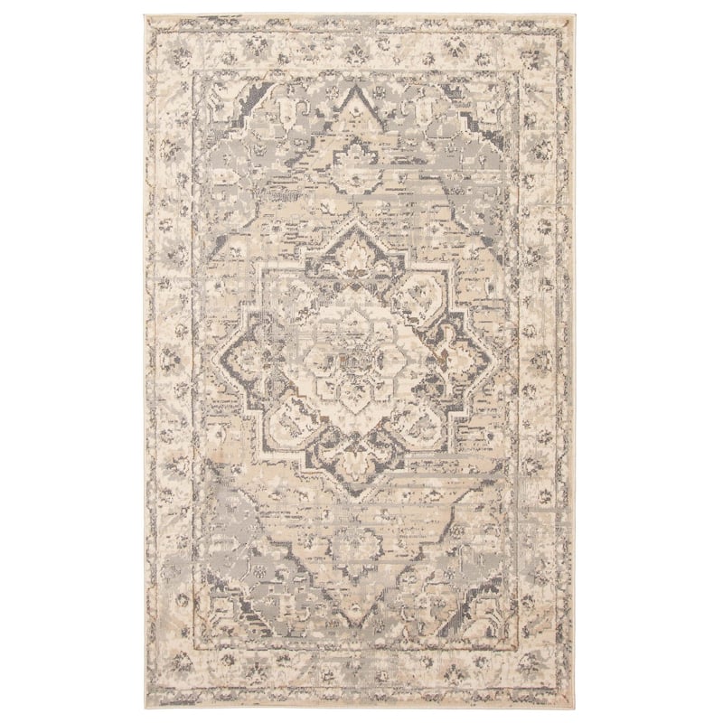 ECARPETGALLERY Machine Woven Priya Grey Area Rug - Grey - 8' x 10' - Rectangle