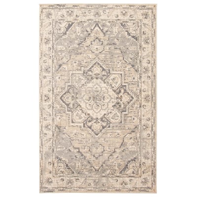 ECARPETGALLERY Machine Woven Priya Grey Area Rug