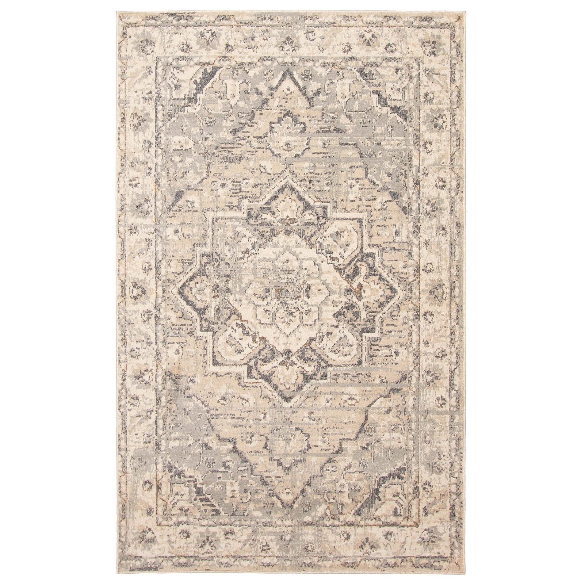 ECARPETGALLERY Machine Woven Priya Grey Area Rug
