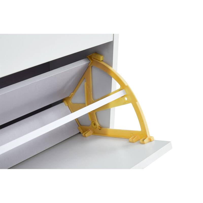 Modern Shoe Storage Rack Cabinet with Metal Legs and 3 Spacious Shelves for Entryway, Hallway, Bedroom Organization