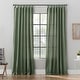 preview thumbnail 44 of 69, Archaeo Washed Cotton Twist Tab Curtain, Single Panel 52" x 63" - Moss Green