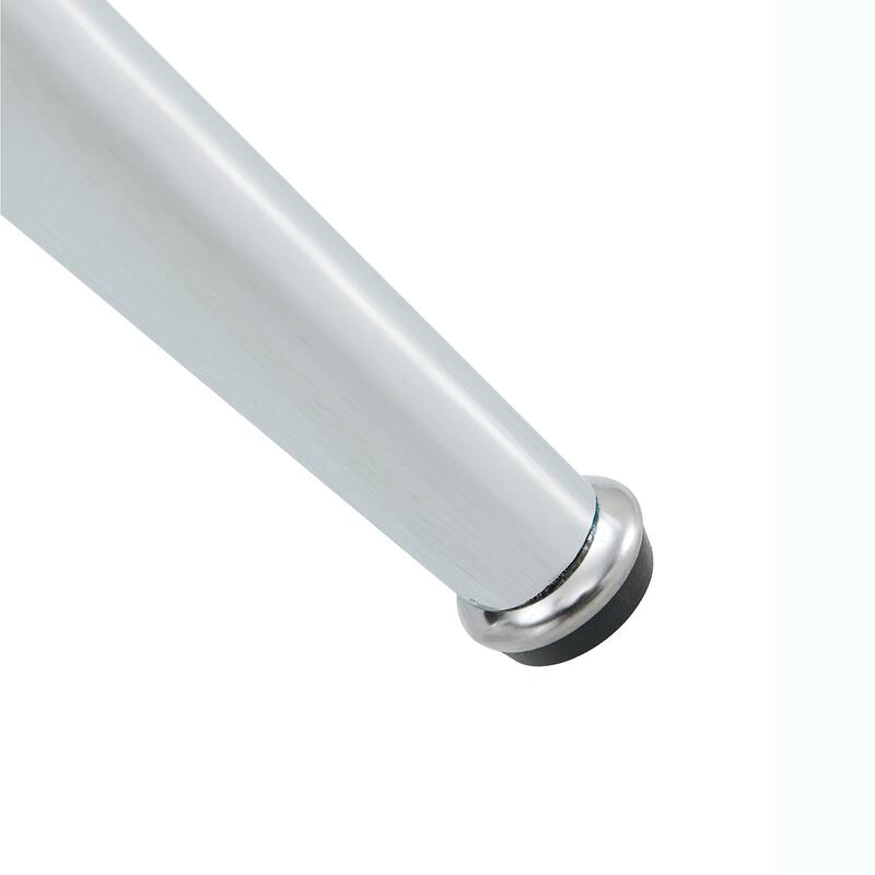 Modern 5-Piece Dining Set with Round Glass Top & 4 PU Upholstered Chairs