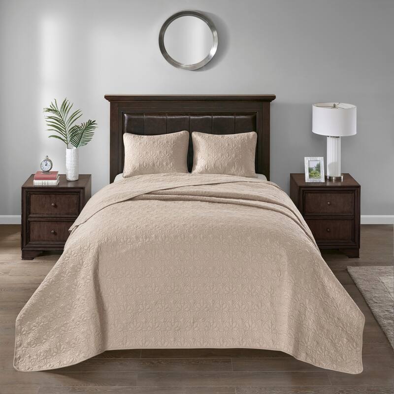 Madison Park Mansfield Reversible Bedspread Set