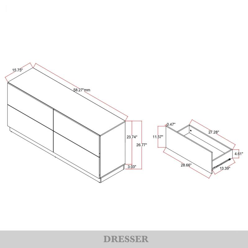 CraftPorch Contemporary Luxury Dresser