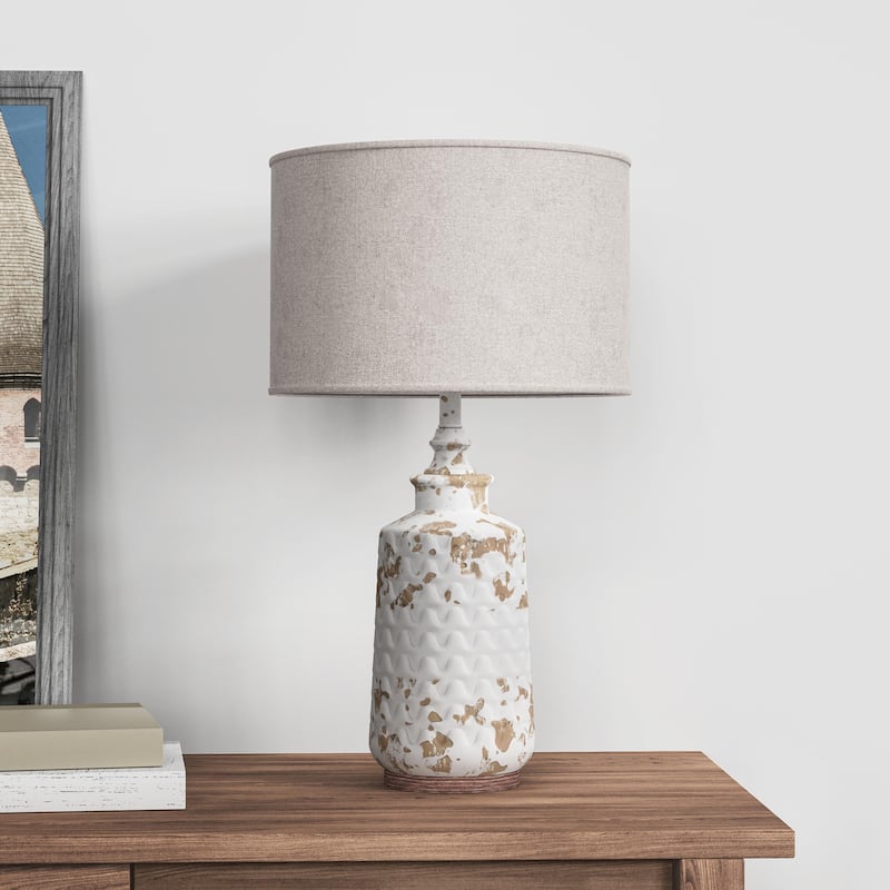22.4"H Modern Ceramic Table Lamps Set of 2