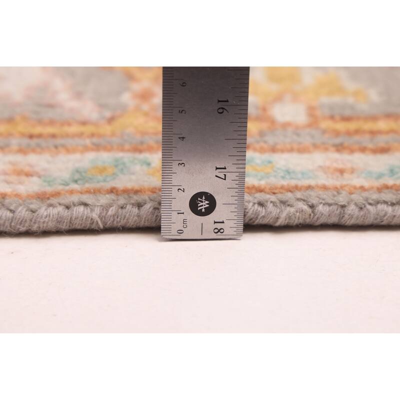 ECARPETGALLERY Hand-knotted Royal Oushak Grey Wool Rug - 2'5 x 5'10