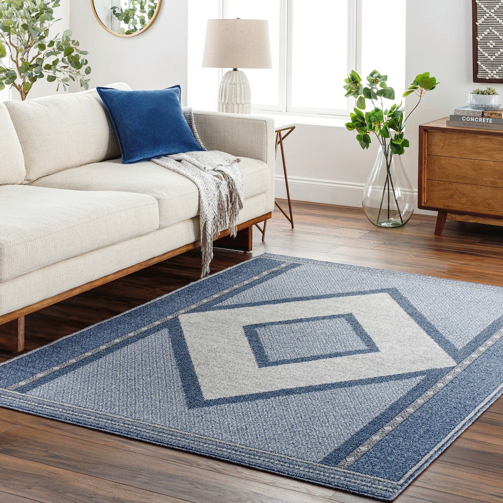 Livabliss Delphi Transitional Diamond Area Rug