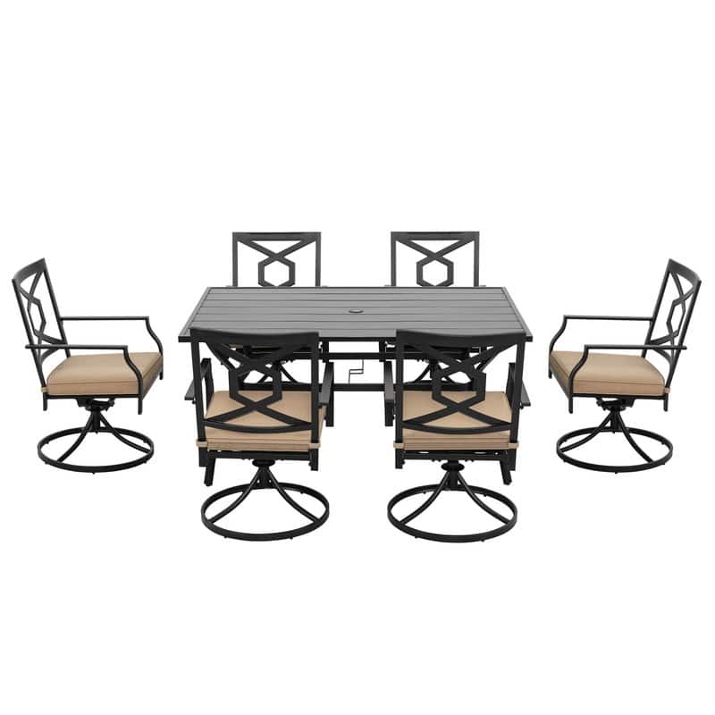 Outdoor Set With Swivel Chairs
