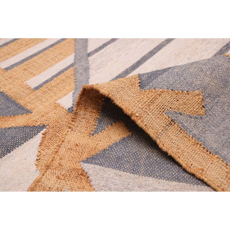 ECARPETGALLERY Flat-Weave Palas Denizli Tan Kilim - 5'3 x 7'10