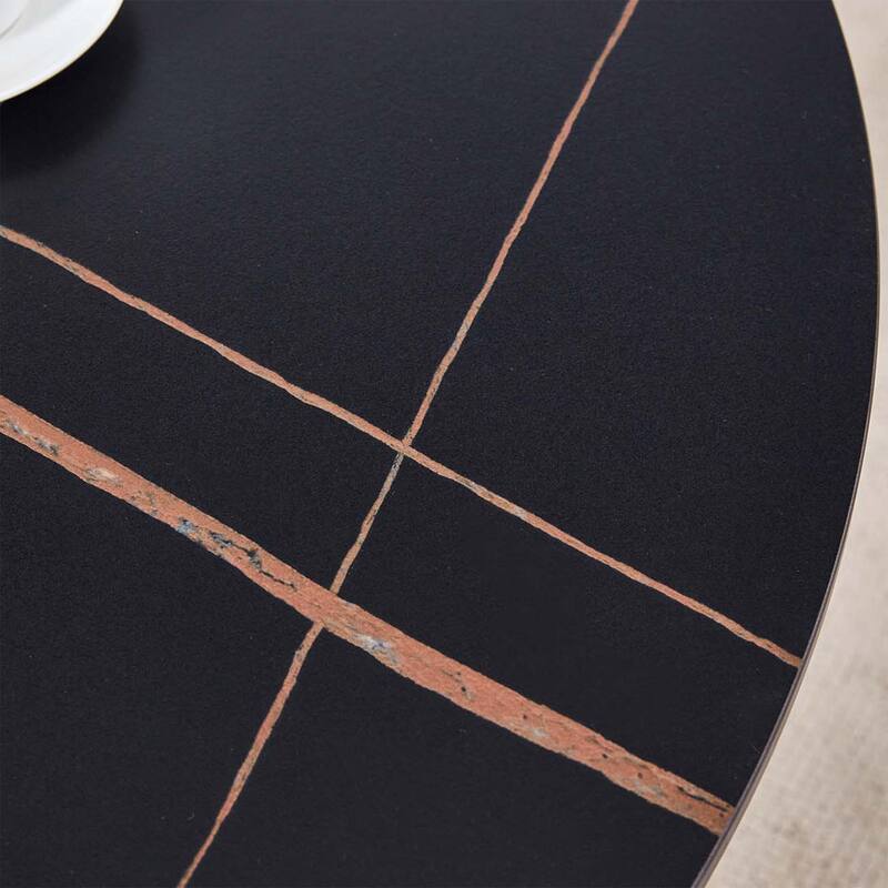 42 inch stainless steel granite round table