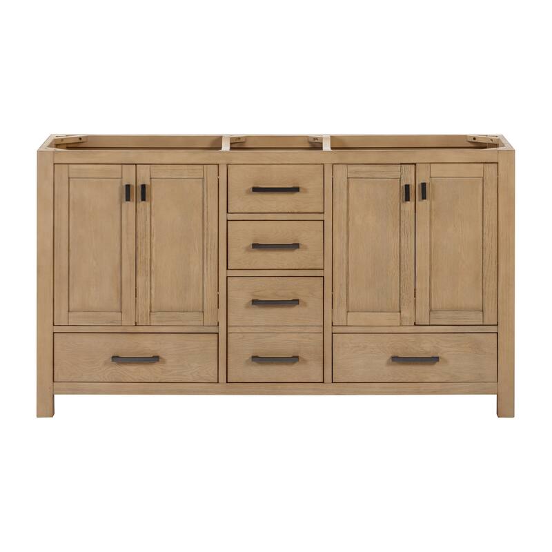Avanity Modero 60 in. Double Bathroom Vanity Cabinet - 60"W x 21"D x 34"H - Brushed Oak