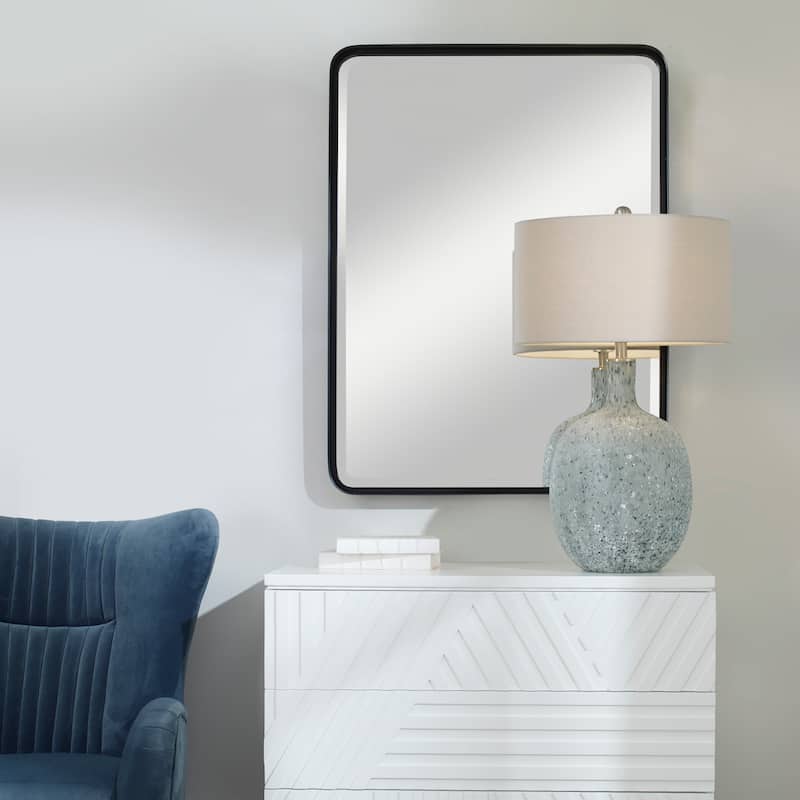 Uttermost Crofton Large Iron Bevel Mirror