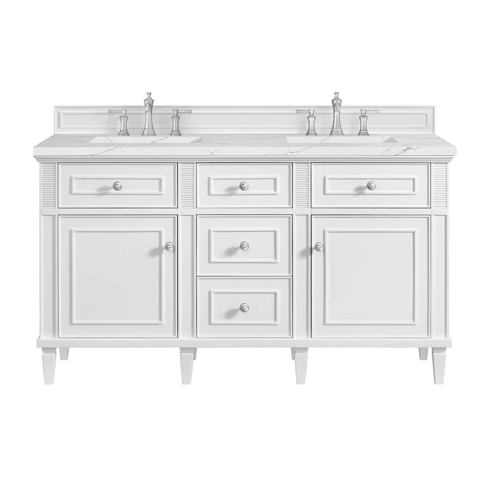 James Martin Vanities 424-V60D-3ENC Lorelai 60" Double Basin Wood
