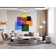 Oversized Multicolor Brush Transparent Acrylic Art main image 1